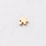 3Pcs 10mm Stainless Steel Irregular Puzzle Beads Spacer Bead for Necklace Women DIY Making for Bracelet Necklace Jewelry
