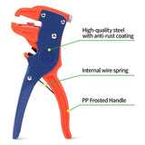 Quick Strip Wire Stripper and Cutter, 2 in 1 Automatic Wire Stripping Tool Adjustable Eagle Nose Wire Stripper for Electronic