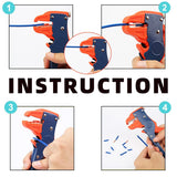 Quick Strip Wire Stripper and Cutter, 2 in 1 Automatic Wire Stripping Tool Adjustable Eagle Nose Wire Stripper for Electronic