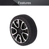 RC Cars Wheels, 4Packs Black Toys wheels, Shaft Plastic Model wheels for DIY Toy, RC Car, Truck, Boat and Helicopter Model Part