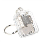 2PCS Unique Acrylic Music Box Movement Keychain Portable Mini Mechanical Music Box Handy Musical Instrument In Australia - Darrahopens