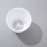 5 Pack Plastic Flower Pot Indoor Outdoor Modern Decorative Plant Pots with Drainage Hole and Tray for Office Desk Home Garden