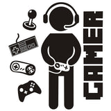 Wall Stickers Vinyl Gaming Wall Decals for Boys Kids Men Video Game Room Black Game Wall Decals Boy Wall Art DIY Boys Gift In Australia - Darrahopens