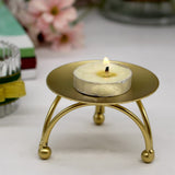2 pcs European Style Iron Plate Candle Holder Pillar Base Gift Dinner Table Decoration, Candle Stand for Wax Candles