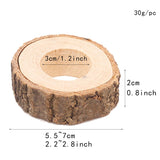 6pcs Wooden Napkin Ring Table Napkin Rings Dining Room Table Decor Creative Napkin Rings Christmas Props Christmas Ornament