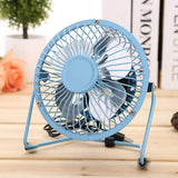 3 pcs Desk Fan Quiet Small USB Fan Portable Table Fan Mini Personal Fan Air Cooling Electric Fan for Home Office , 4 inch