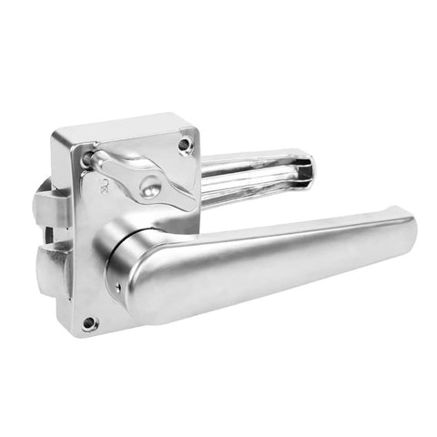 RV Door, RV Door Locks for Travel, Locking Door Levers Toilet Bathroom Bedroom Handle Knob Polished Chrome for Camper RV Yacht