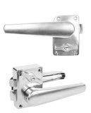 RV Door, RV Door Locks for Travel, Locking Door Levers Toilet Bathroom Bedroom Handle Knob Polished Chrome for Camper RV Yacht