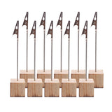 10 Pcs Lightweight Cube Base Memo Clips Holder with Alligator Clip Clasp for Displaying Number Cards Name Cards Photos