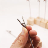 10 Pcs Lightweight Cube Base Memo Clips Holder with Alligator Clip Clasp for Displaying Number Cards Name Cards Photos