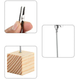 10 Pcs Lightweight Cube Base Memo Clips Holder with Alligator Clip Clasp for Displaying Number Cards Name Cards Photos
