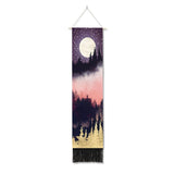 Tapestry Wall Hanging - 2PCS Forest Tree Sunset Starry Night Sky Nature Landscape Tapestries for Bedroom In Australia - Darrahopens