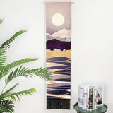Tapestry Wall Hanging - 2PCS Forest Tree Sunset Starry Night Sky Nature Landscape Tapestries for Bedroom