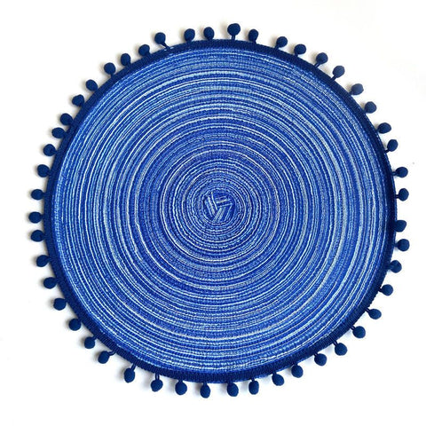Textured Placemats 15 Inches Round, Set of 4 – Modern Traycloth Table Mats for Home, Dining Room Décor, Banquets, Indoor In Australia - Darrahopens