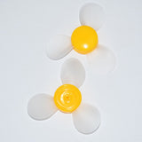 2 pcs Toy Soft Fan Blade, Three Blade Propeller Light in Weight Wear Resistant High Durability for Mini Fan for Scientific