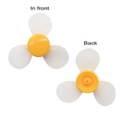 2 pcs Toy Soft Fan Blade, Three Blade Propeller Light in Weight Wear Resistant High Durability for Mini Fan for Scientific