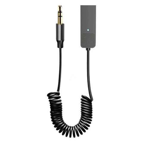 Aux to Bluetooth Adapter for Car,USB Bluetooth 5.2 Receiver with 3.5mm Audio Jack kit with Built-in Microphone Aux Input