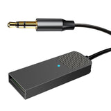 Aux to Bluetooth Adapter for Car,USB Bluetooth 5.2 Receiver with 3.5mm Audio Jack kit with Built-in Microphone Aux Input