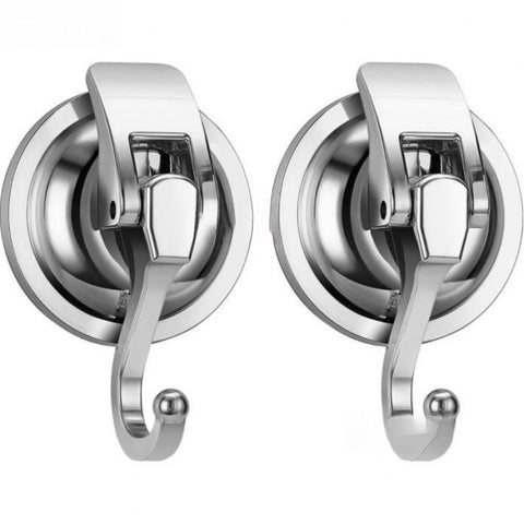 Suction Cup Hooks for Shower, Bathroom, Kitchen, Glass Door, Mirror, Tile – Loofah, Towel, Coat, Bath Robe Hook Holder ( 2Pack) In Australia - Darrahopens