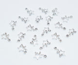 10 Pcs Nail Charms Silver Nail Charms for Nail Art Jewels Nail Rhinestones and Charms for Nails Designs Charms 3D Stars Charm In Australia - Darrahopens