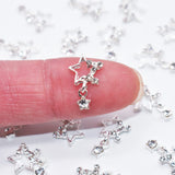 10 Pcs Nail Charms Silver Nail Charms for Nail Art Jewels Nail Rhinestones and Charms for Nails Designs Charms 3D Stars Charm In Australia - Darrahopens