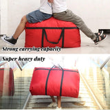 Multipurpose Extra Large Heavy Duty Storage Bags Duffle Bags for Space Saving Moving Storage (1680D Red)