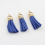 30 pcs Mandala Crafts Faux Suede Tassels for Keychains Tassels for Crafts - Small Tassels for Jewelry Making Charms