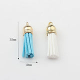 30 pcs Mandala Crafts Faux Suede Tassels for Keychains Tassels for Crafts - Small Tassels for Jewelry Making Charms
