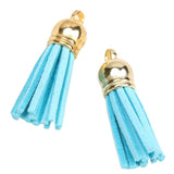 30 pcs Mandala Crafts Faux Suede Tassels for Keychains Tassels for Crafts - Small Tassels for Jewelry Making Charms