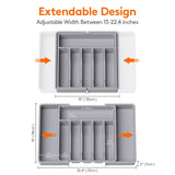 ware Drawer Organizer, Expandable Utensil Organizer for Kitchen Drawers, Adjustable Cutlery and Flatware Tray In Australia - Darrahopens