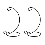 2 PCS Ornament Display Stand, 9" Iron Hanging Stand Rack Table Lantern Candle Glass Globe Ornament Holder Candlestick