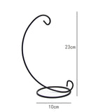 2 PCS Ornament Display Stand, 9" Iron Hanging Stand Rack Table Lantern Candle Glass Globe Ornament Holder Candlestick