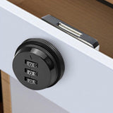 Mechanical Lock Drawer Office Cabinet Mechanical Lock 3-Digit Design Daily Use 1 Set Black Digital Password Lock Thickened