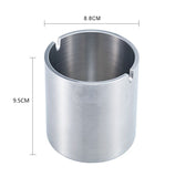 Outdoor Ashtray For Cigarettes And Cigar Smokers Windproof Rainproof Spill Proo Ashtray For Indoor Outside Patio ( Large), Silver In Australia - Darrahopens