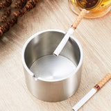 Outdoor Ashtray For Cigarettes And Cigar Smokers Windproof Rainproof Spill Proo Ashtray For Indoor Outside Patio ( Large), Silver In Australia - Darrahopens