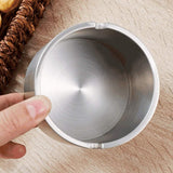 Outdoor Ashtray For Cigarettes And Cigar Smokers Windproof Rainproof Spill Proo Ashtray For Indoor Outside Patio ( Large), Silver In Australia - Darrahopens