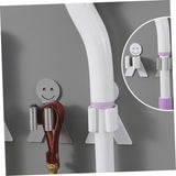 2 pcs Smile Shape Strong and Seamless Paste Mop Clip Bathroom Toilet Non-Slip and Waterproof Non-Perforated Mop Hook Hanger In Australia - Darrahopens