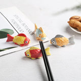 Chopstick Holder 6Pcs Cartoon Goldfish Ceramic Chopstick Holder Chopstick Holder Household Chopstick Holder Hotel Chopstick Pillow In Australia - Darrahopens