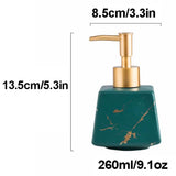 260ML Ceramic Soap Dispenser Shower Gel or Hand Sanitizer Dispenser Lotion Press Bottle for Bathroom Lotion Liquid Bottle In Australia - Darrahopens
