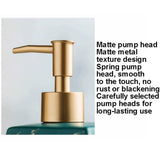 260ML Ceramic Soap Dispenser Shower Gel or Hand Sanitizer Dispenser Lotion Press Bottle for Bathroom Lotion Liquid Bottle