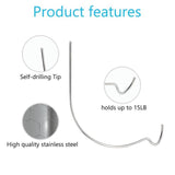 Picture Hanger Super Hook 20PCS,High-Quality Steel Picture Hanger Hercules Hooks,Used for Drywall, Wood Wall, Plaster Wall In Australia - Darrahopens
