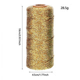 4 pcs Decorative Metallic Bakers String - Wrapping Twine String - Inelastic - Glitter String for DIY Crafting Christmas
