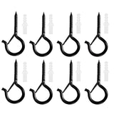 Windproof Screw Hooks for Hanger 8 PCS, Eyes Screw Hook Heavy Duty with Safety Buckle, Hanging for Ceilin In Australia - Darrahopens