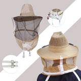 Beekeeping Hat with Veil Bee Hat with High Visibility Veil Outdoor Professional Protector Bee Keeping Supplies