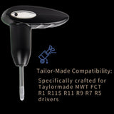 Golf Torque Wrench Driver Clubs and Fairway Hybrids Adapter Sleeve and Head Weight Adjustment Black