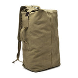 Large Capacity Travel Climbing Bag Tactical Military Duffel Bag Top Load Double Strap Canvas Backpack