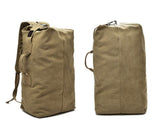 Large Capacity Travel Climbing Bag Tactical Military Duffel Bag Top Load Double Strap Canvas Backpack