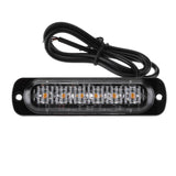 Emergency Strobe Lights, Amber Recovery Car 6LED Light Bar Orange Grill Breakdown Flashing 18 Modes 12/24V In Australia - Darrahopens