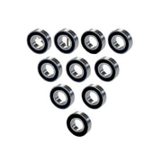 F623RS Bearing 3*10*4MM Flanged Miniature Deep Groove Ball Bearings for 2/3 3D Printer (Pick of 10Pcs)