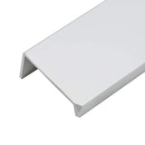 80mm/3.15" Silver Aluminum Home Kitchen Cabinets Drawers Collection Long Hole Centers Finger Edge Pull Tab Handle (2pcs)